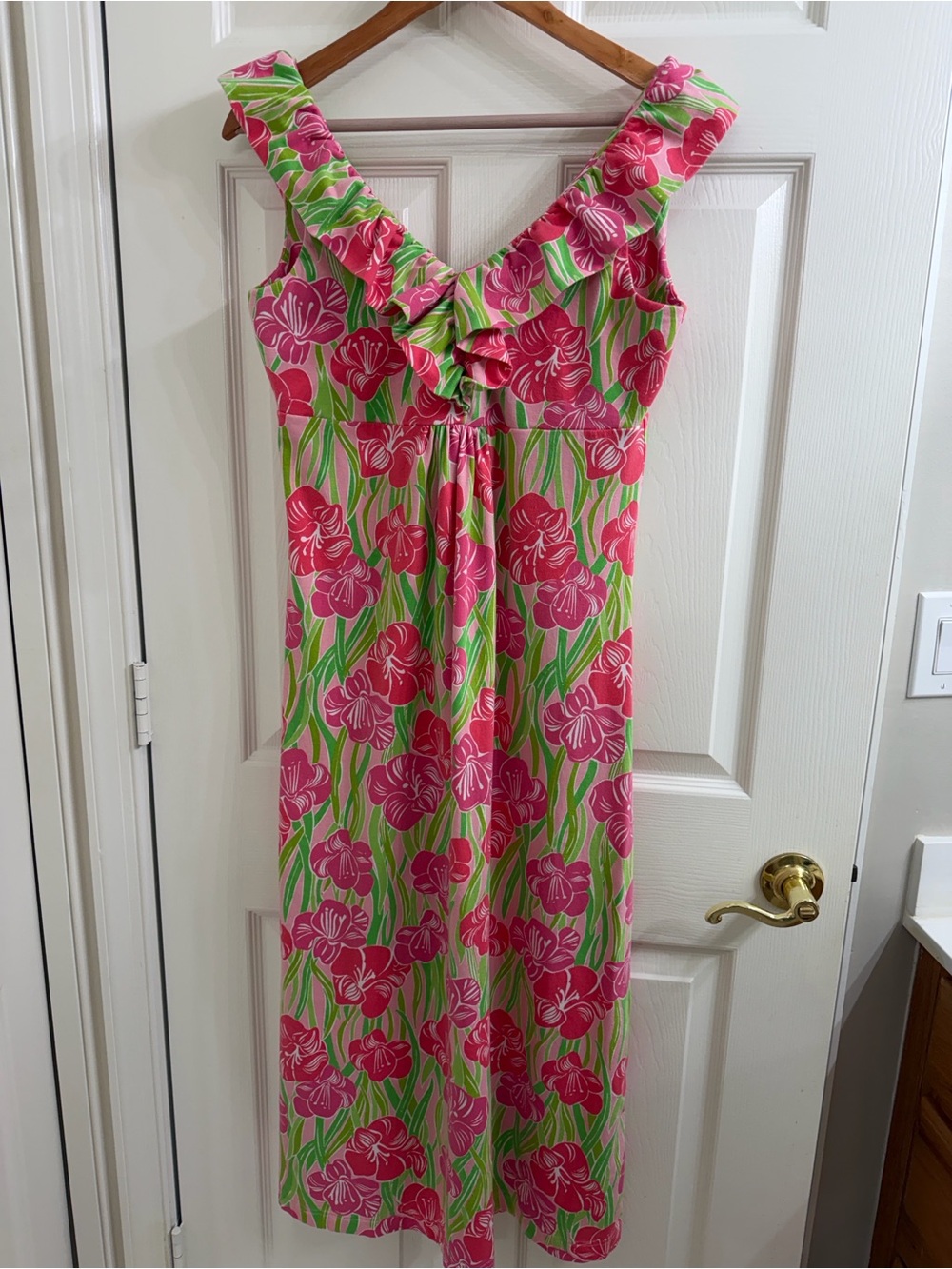 Lilly Pulitzer Pink & Green Floral Maxi Dress - Picture 5 of 5